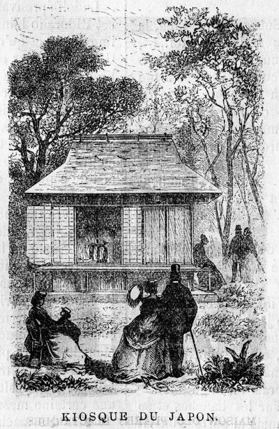 Exposition Universelle de Paris en 1867 : Le kiosque du Japon. - Unknown artist