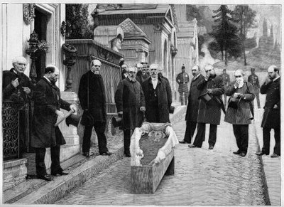 Exhumation des restes de Gioacchino Rossini au Père Lachaise, dans « Le Monde Illustré » - Unknown artist