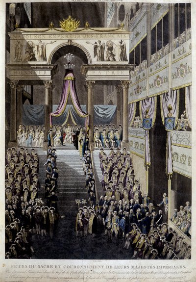 Fête du couronnement et du sacre de leurs majestés impériales en 1804 - Unknown artist
