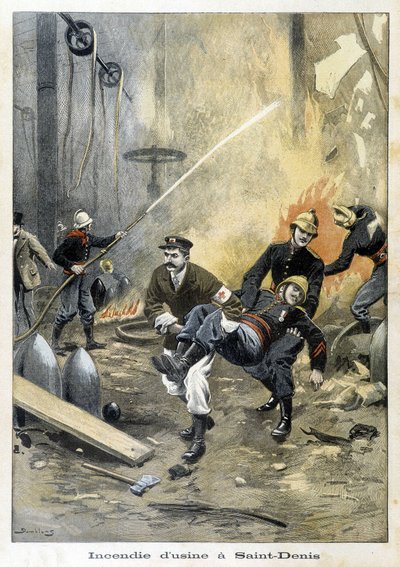 Pompiers intervenant lors d