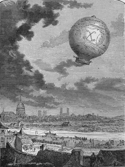 Premier voyage en montgolfière par Pilâtre de Rozier et le marquis d