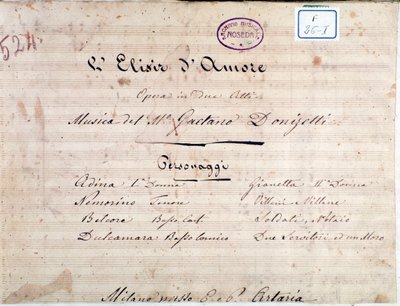 Première page de la partition de L