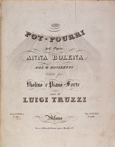 Première page de la partition d
