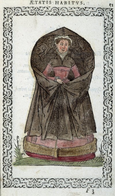 Demoiselle flamande - dans « Habits et effigies » par Jean Sulperius - Unknown artist