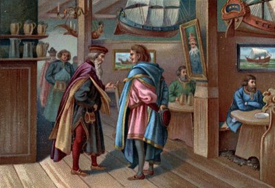 Anciens centres commerciaux : chambre des navigateurs de Lübeck au XVIIe siècle - Unknown artist