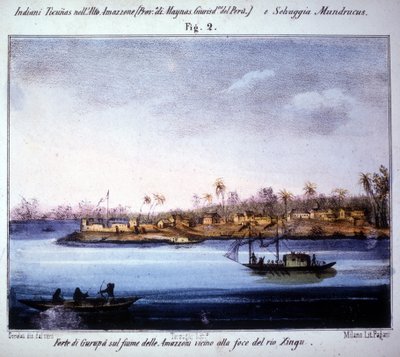 Forteresse de Gurupá sur le fleuve Amazone, près de l