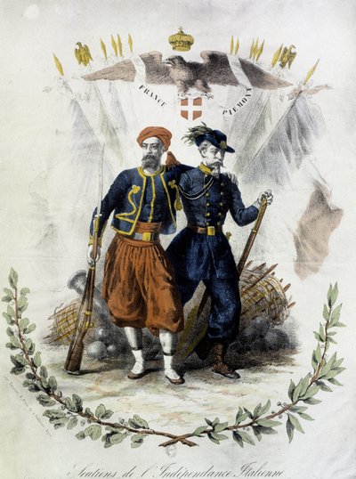 France et Piémont, partisans de l