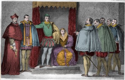 François II (1544-60) informe les députés parlementaires que le duc de Guise et le cardinal gouverneront l