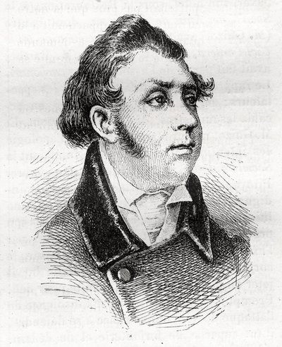 François Charles (François-Charles) Dulong - avocat et homme politique français - 1792-1834 - gravure - Unknown artist