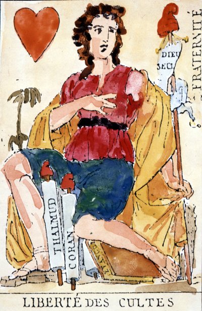 Liberté de culte - Carte de jeu révolutionnaire - Unknown artist