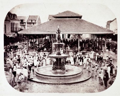 Colonies françaises : vue de la marche de Pointe-à-Pitre sur l