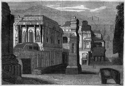 Du temple monolithique de Kailasha (VIIIe siècle) en Inde. - Unknown artist