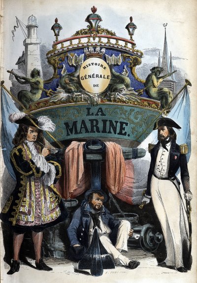 Frontispice dans « Histoire générale de la marine » sous la direction de M. Van Tenac. - Unknown artist