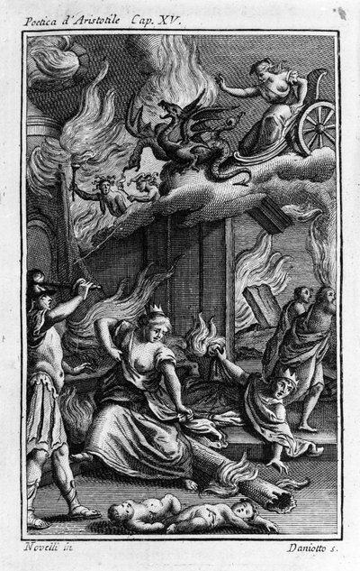 Frontispice de « La Poétique » par le philosophe grec Aristote (384-322 av. J.-C.). 17ème siècle - Unknown artist