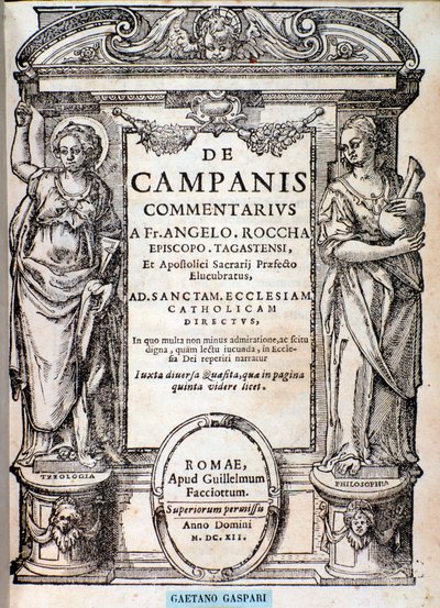 Frontispice de De campanis par Rocca - Unknown artist