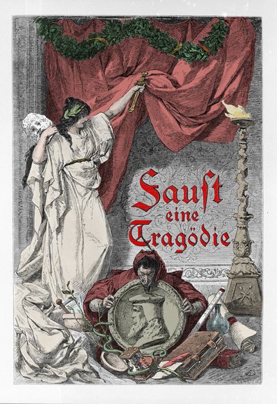 Frontispice de « Faust » de Johann Wolfgang von Goethe (1749-1832) (Frontispice de l