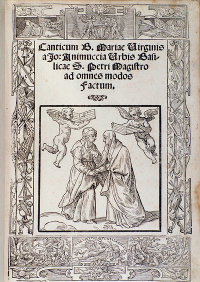 Frontispice de la partition musicale de "Cantico della Beata Maria Vergine" de Giovanni Animuccia - Unknown artist