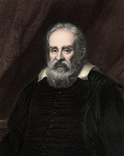 Galileo Galilei (Galilée) 1564-1642 - gravure - XIXe siècle - Unknown artist