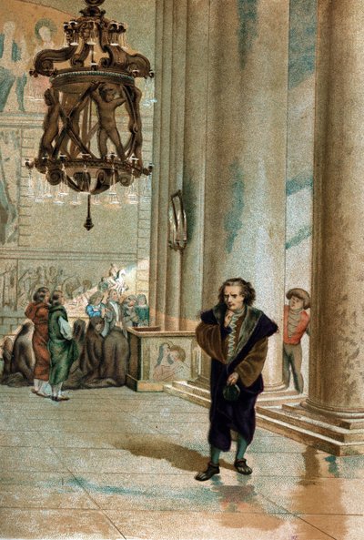 Galileo Galilei dit Galilée (1564-1642) observant l