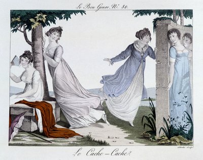 Jeu de cache-cache - dans Le Bon genre, n°80, début 19e siècle - Unknown artist