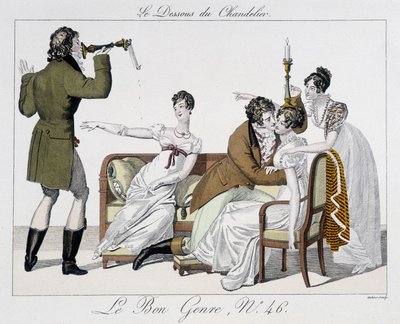 Jeu : le dessous du chandelier - dans Le Bon genre, n°46 - Unknown artist