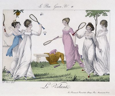 Jeux : «la roue» - dans «Le Bon Genre», No. 11, début 19e siècle - Unknown artist