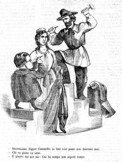 Garibaldi : M. Camillo (Cavour), si vous allez si lentement, nous ne finirons jamais. Cavour : Qui va lentement va loin. Garibaldi : C