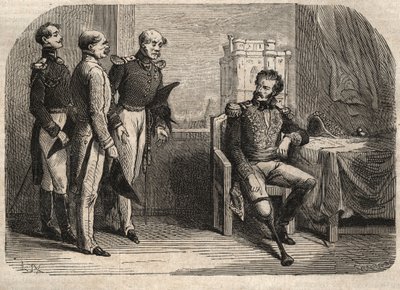 Le général Daumesnil refusant de rendre le château de Vincennes, France - Unknown artist