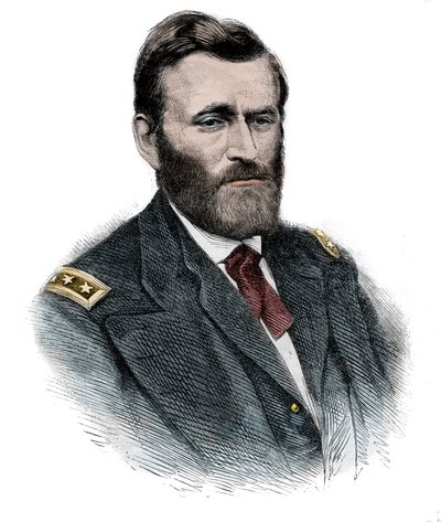 Général Grant - Portrait du général nordiste Ulysses Simpson Grant (1822-1885) - Unknown artist