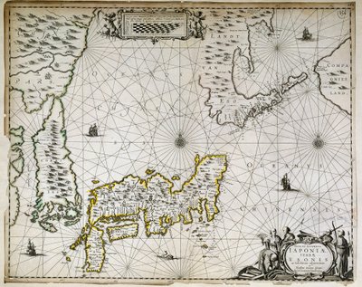 Carte géographique du Japon, de la Corée et du sud de la Chine - Unknown artist
