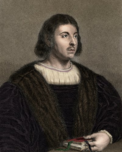 Giovanni Boccaccio (Boccace) 1313-1375 - gravure - 19ème siècle - Unknown artist