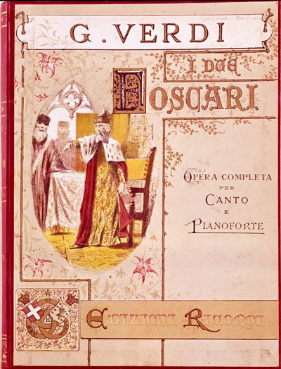 Giuseppe Verdi : couverture de la partition pour piano de l