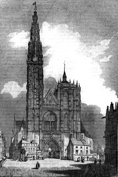 Architecture gothique : vue de la Cathédrale Notre-Dame d