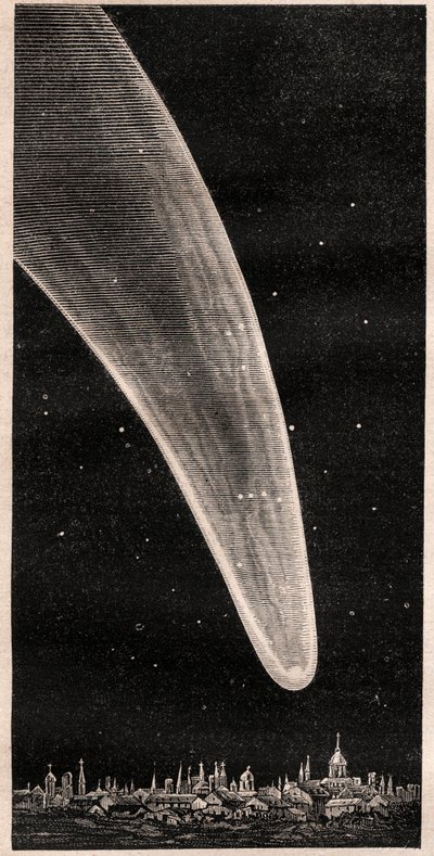 Grande comète de 1811 - gravure vers 1867 - Unknown artist