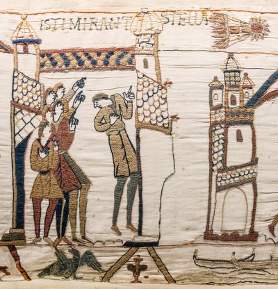 La Comète de Halley et Harold Recevant de Mauvaises Nouvelles, Tapisserie de Bayeux - Unknown artist
