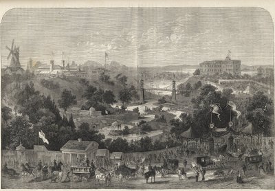 Hambourg - Allemagne - Exposition horticole 1869 - Hambourg - le parc de l