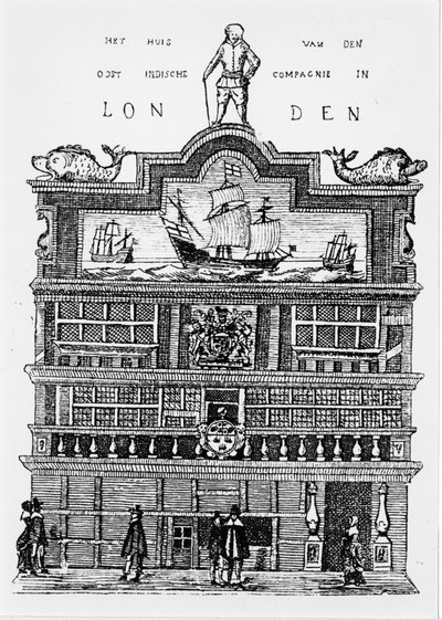 Quartier général de la Compagnie des Indes orientales à Londres au 17e siècle - Unknown artist