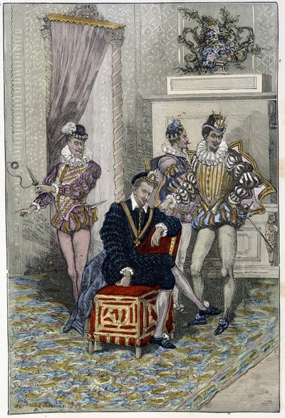 Henri III et ses mignons - Unknown artist