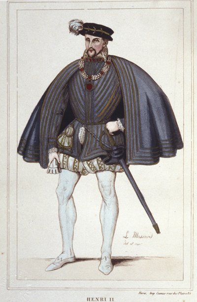 Henri II, Roi de France (1519 - 1559) gravure de 1830 - Unknown artist