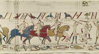 Ici sont tombés les frères de Harold : Gyrth et Leofwine, Tapisserie de Bayeux - Unknown artist