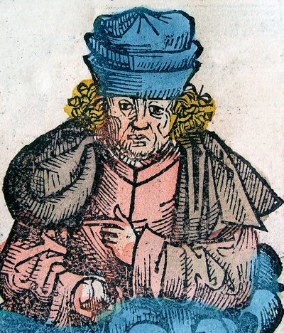 Hérodote, historien grec (484-425 av. J.-C.) - gravure sur bois de la Chronique de Nuremberg - Unknown artist