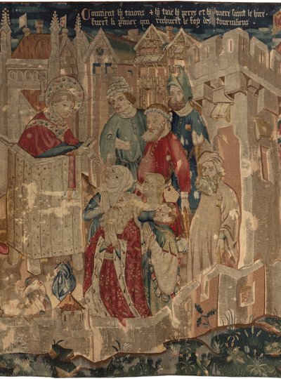 Histoire de Saint Piat et Saint Éleuthère, Scène 3 : Saint Piat est envoyé à Tournai pour prêcher la foi - Unknown artist