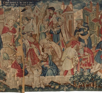 Histoire de Saint Piat et Saint Eleuthère, Scène 4 : Hirineus détruit l