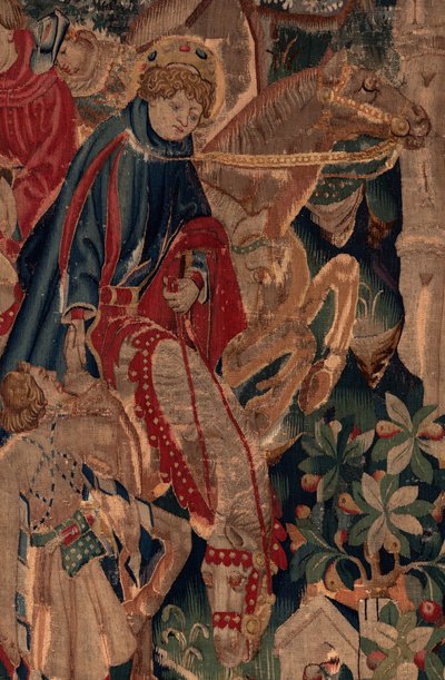 Histoire de Saint Piat et Saint Éleuthère, Scène 8, (détail) centre. Cavaliers. - Unknown artist