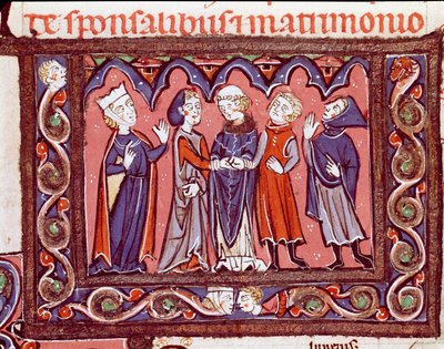 Histoire du droit canonique : cérémonie de mariage - Unknown artist