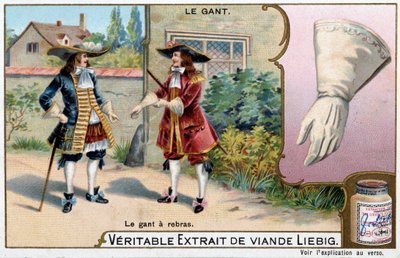 Histoire du gant : le gant une arme - Chromolithographie Liebig - Unknown artist