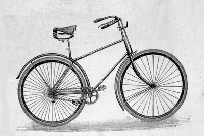 Modèle de bicyclette en caoutchouc creux - Unknown artist