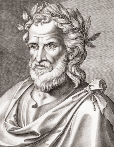 Homère. Portrait. - Unknown artist