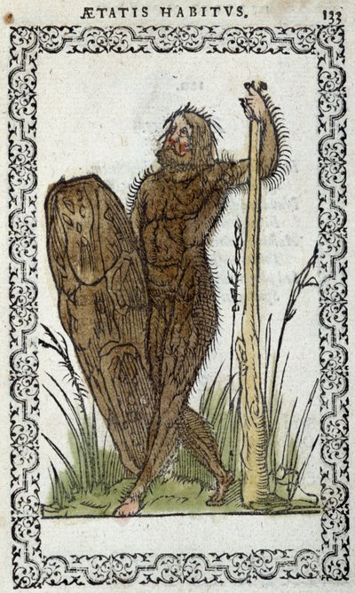 Homme sauvage - dans « Habits et effigies » par Jean Sluperius - Unknown artist