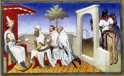 Comment le Grand Khan a remis aux frères Polo les tablettes de commandement, début du 20e siècle (impression) - Unknown Artist